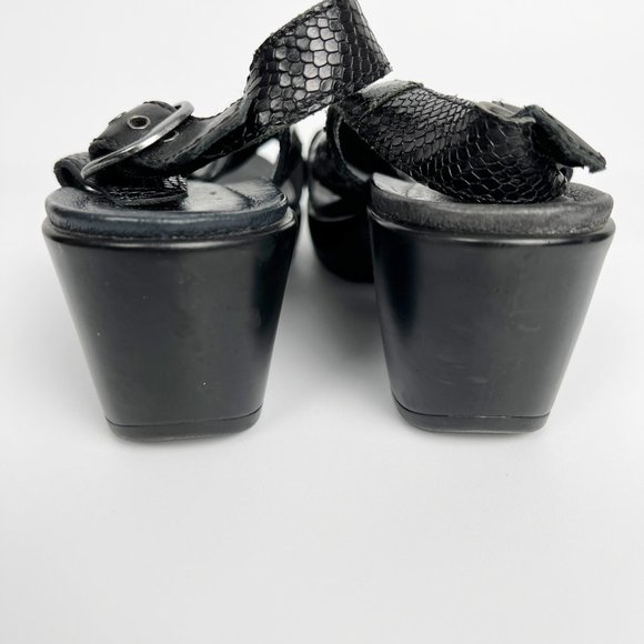 Dansko Jacinda Wedge Sandal Platform Medium High Heel Leather Comfortable Light - Picture 7 of 11